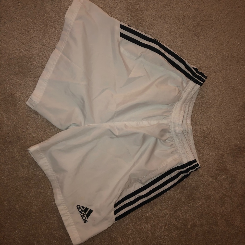 Adidas white shorts